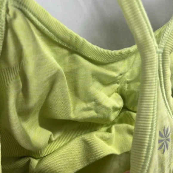 Athleta Lime Green Sleeveless Spaghetti Strap Athletic Top -Size Medium - Picture 4 of 6